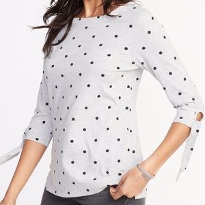 Old Navy Polka Dot Toe Sleeve Top